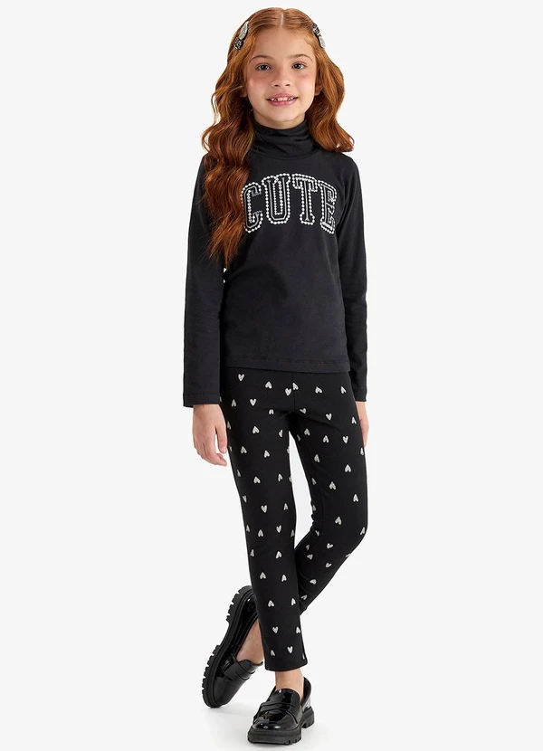 Rovi Kids - Calça Legging em Molecotton Preto 5