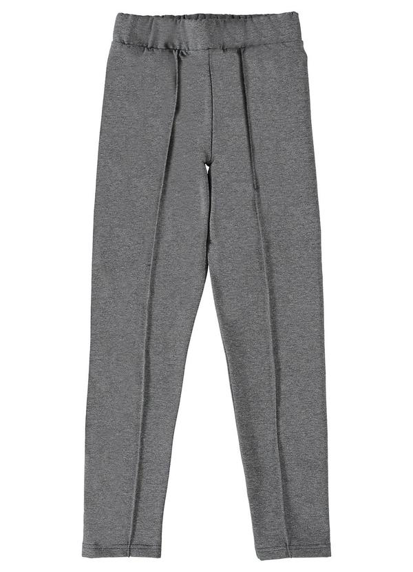 Malwee Kids - Calça Legging em Moletom Menina Cinza