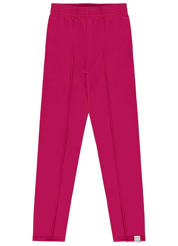 Malwee Kids - Calça Legging em Moletom MeninaRosa
