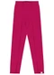 Malwee Kids - Calça Legging em Moletom Preto - variação: Rosa