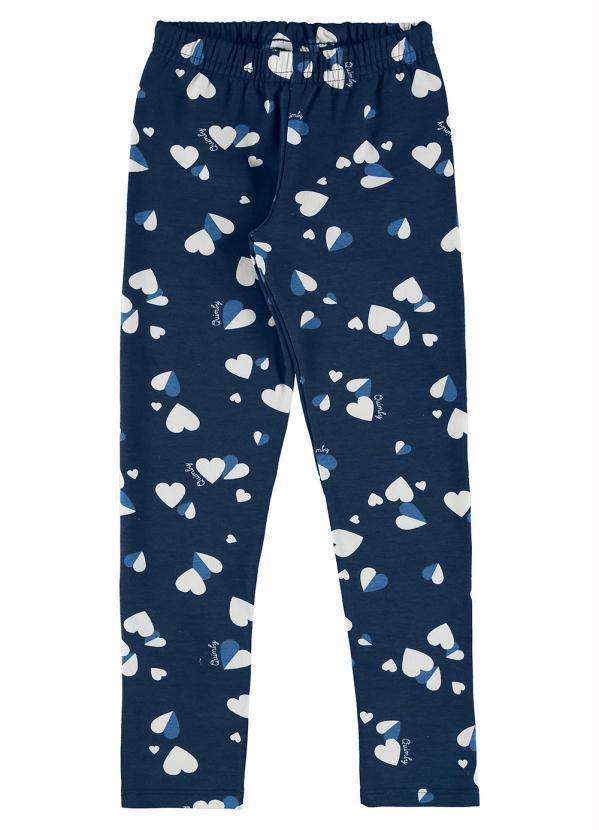 Quimby - Calça Legging Estampada Infantil Azul 3