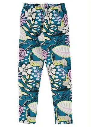 Quimby - Calça Legging Estampada Infantil Azul - QUIMBY