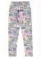 Quimby - Calça Legging Estampada Infantil Azul - variação: Rosa