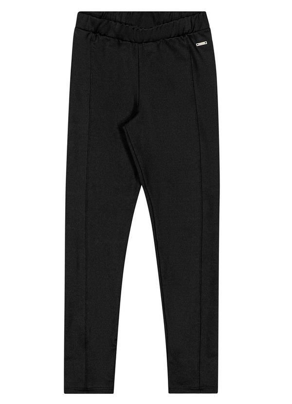 Elian - Calça Legging Felpada Infantil Menina Preto 3
