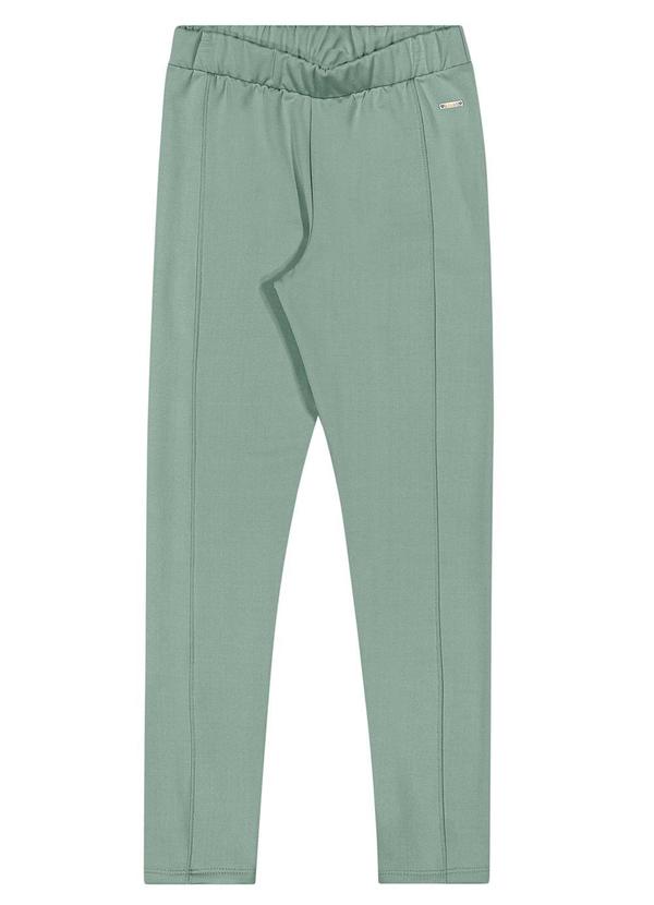 Elian - Calça Legging Felpada Infantil Menina Verde 3