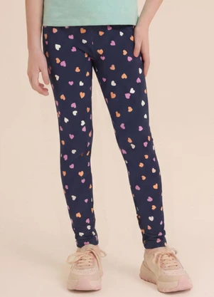 Brandili - Calça Legging Infantil Borboletas Azul - BRANDILI