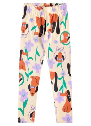 Bee Loop - Calça Legging Infantil em Cotton Branco - BEE LOOP