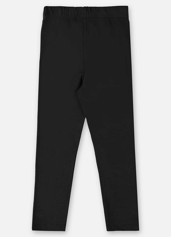 Up Baby - Calça Legging Infantil em Cotton Preto 2