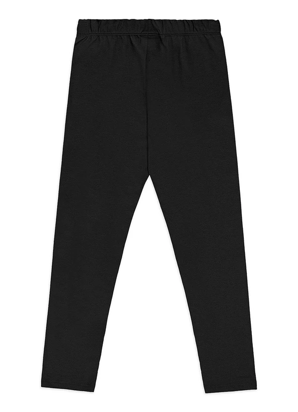 Quimby - Calça Legging Infantil em Cotton Preto 2