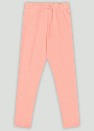 Calça Legging Infantil em Cotton Quimby Rosa - QUIMBY