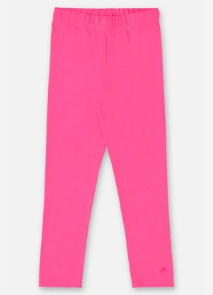 Up Baby - Calça Legging Infantil em Cotton Rosa - UP BABY