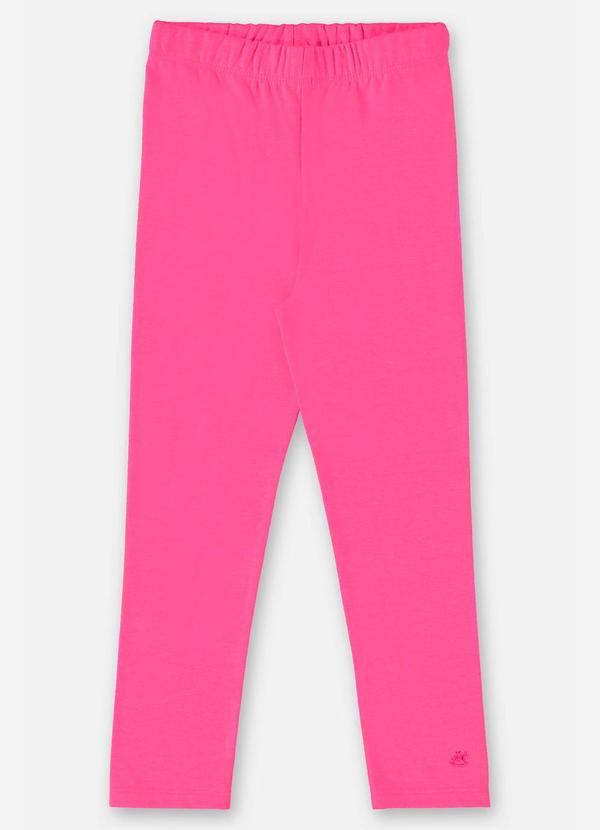 Up Baby - Calça Legging Infantil em Cotton Rosa