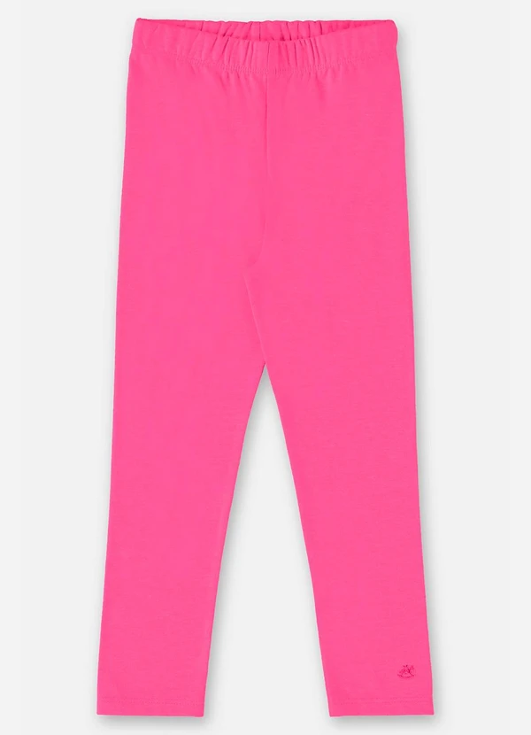 Up Baby - Calça Legging Infantil em Cotton Rosa