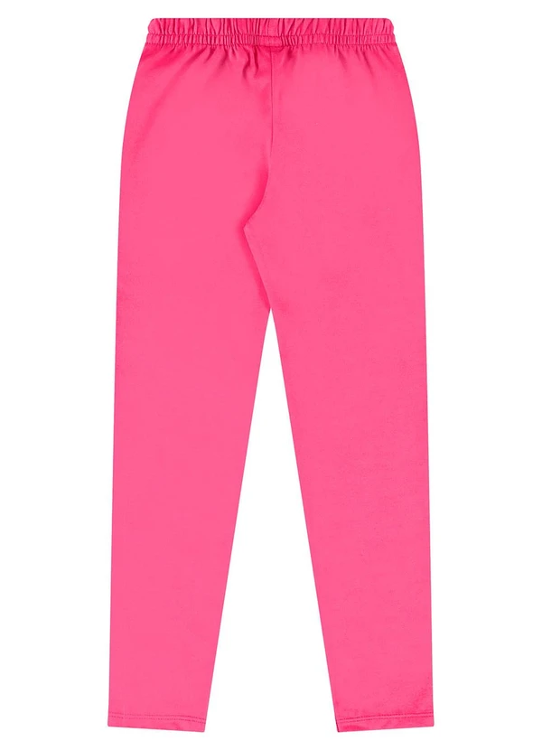 Bee Loop - Calça Legging Infantil em Cotton Rosa 2