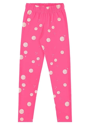 Bee Loop - Calça Legging Infantil em Cotton Rosa - BEE LOOP