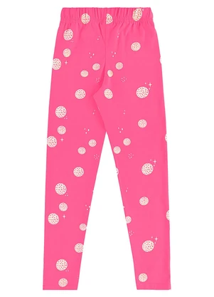 Bee Loop - Calça Legging Infantil em Cotton Rosa - BEE LOOP