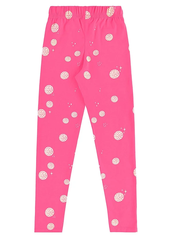 Bee Loop - Calça Legging Infantil em Cotton Rosa 2