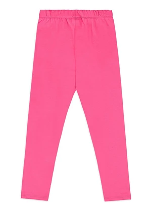 Quimby - Calça Legging Infantil em Cotton Rosa - QUIMBY