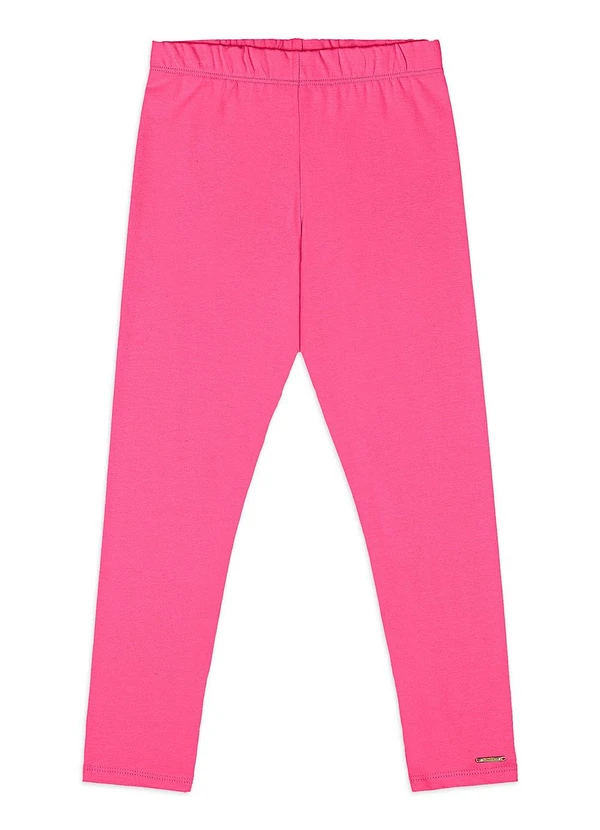 Quimby - Calça Legging Infantil em Cotton Rosa 1