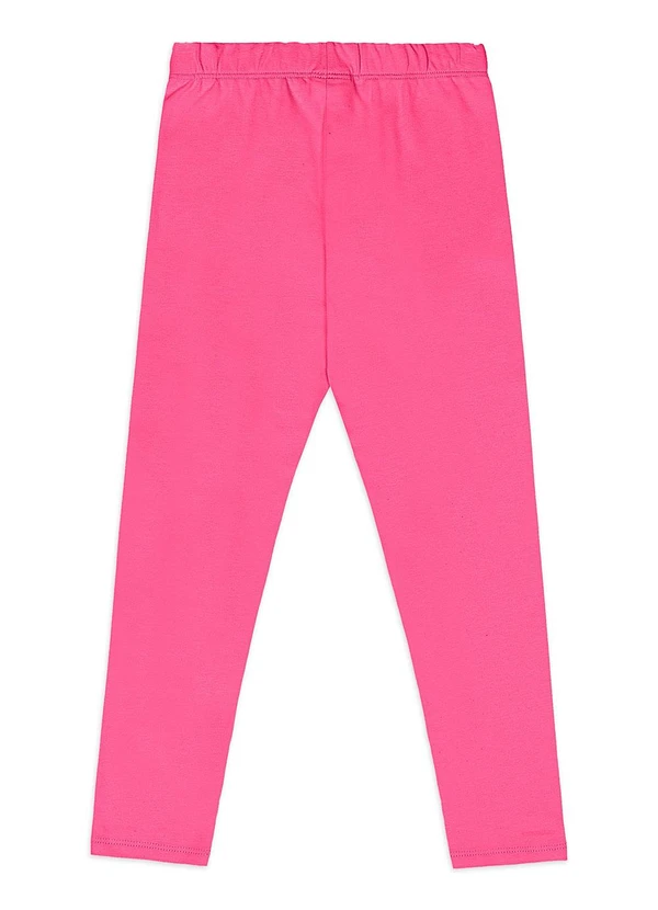 Quimby - Calça Legging Infantil em Cotton Rosa 2