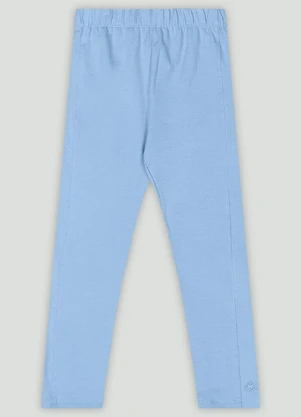 Calça Legging Infantil em Cotton Up Baby Azul - UP BABY