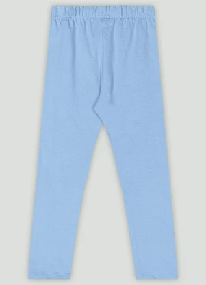 Calça Legging Infantil em Cotton Up Baby Azul - UP BABY