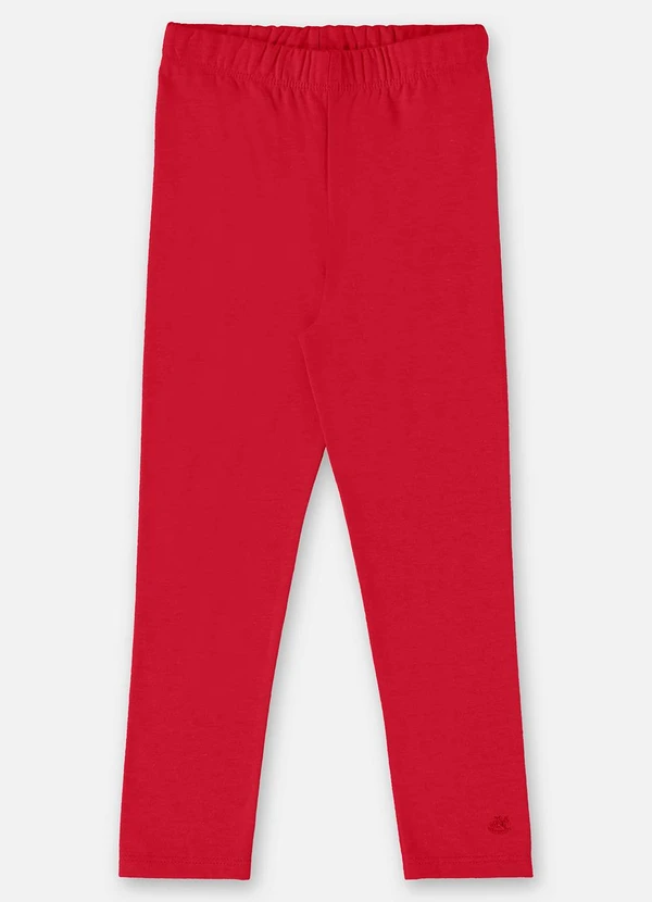 Up Baby - Calça Legging Infantil em Cotton Vermelho