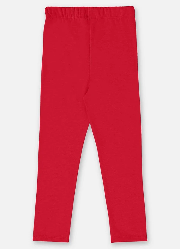 Up Baby - Calça Legging Infantil em Cotton Vermelho 2