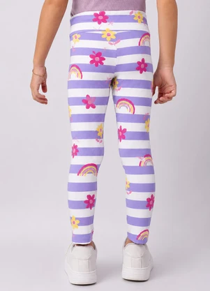 Torra - Calça Legging Infantil Estampa Sortidas Lilás - TORRA