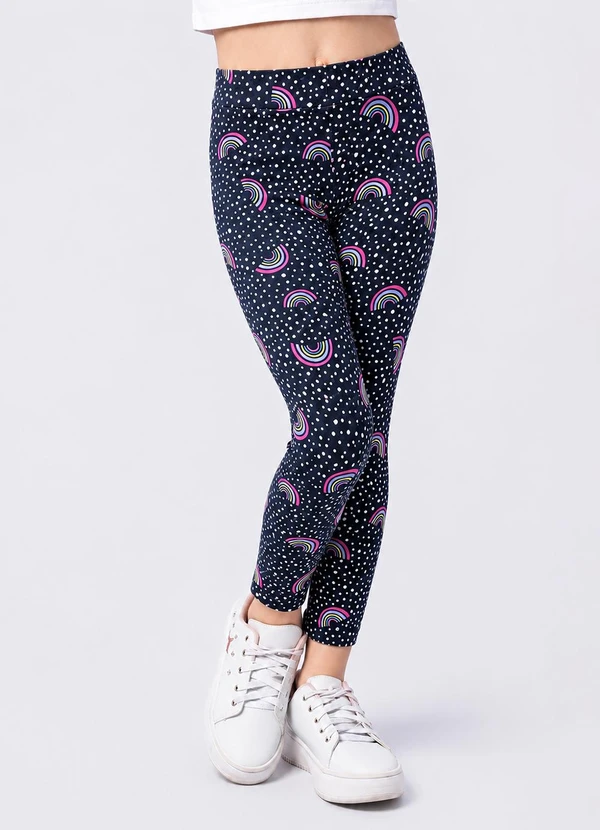 Torra - Calça Legging Infantil Estampa Sortidas Preta