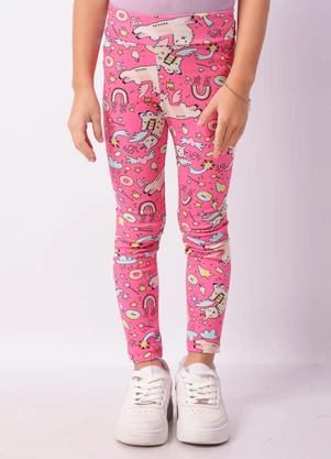 Torra - Calça Legging Infantil Estampa Sortidas Rosa - TORRA