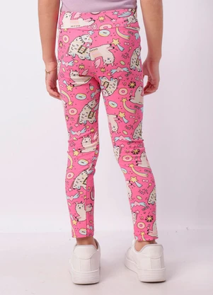 Torra - Calça Legging Infantil Estampa Sortidas Rosa - TORRA