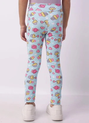 Torra - Calça Legging Infantil Estampada Sortida Azul - TORRA