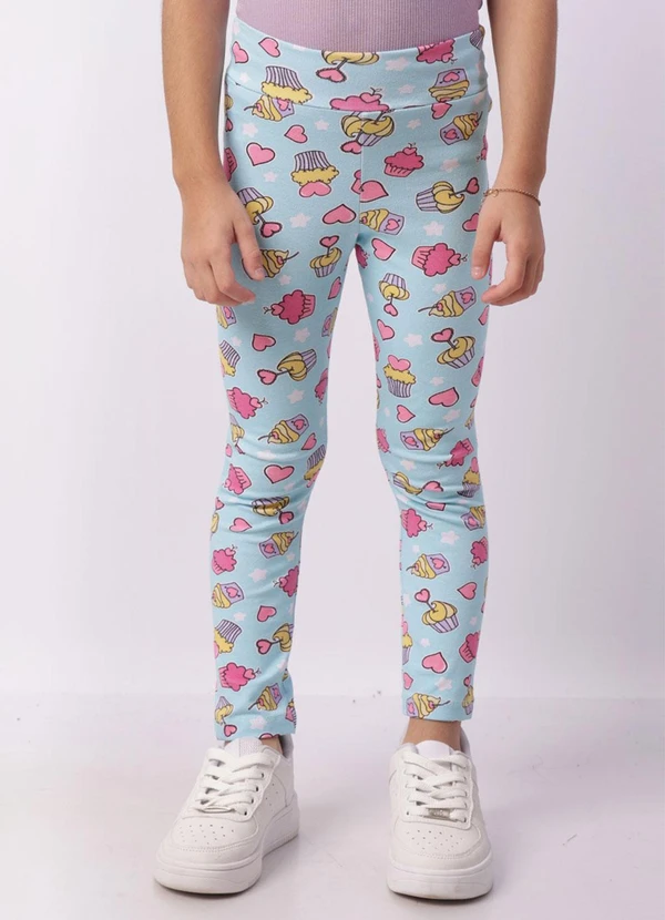 Torra - Calça Legging Infantil Estampada Sortida Azul