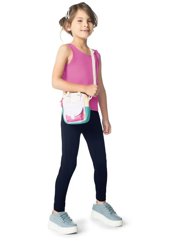 Rovi Kids - Calça Legging Infantil Menina e Kids Azul 2