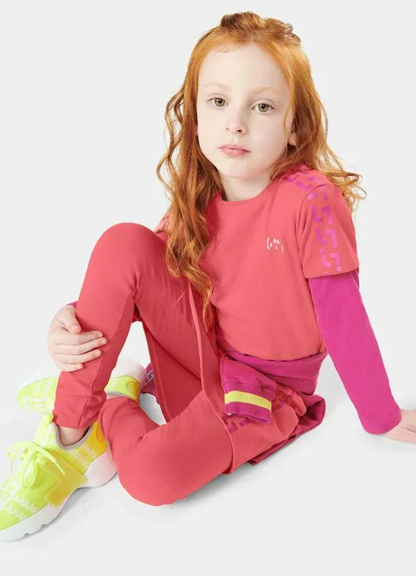 Lilica Ripilica - Calça Legging Infantil MeninaLaranja 3