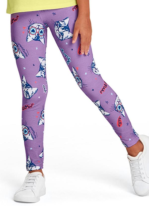 Marisol Play - Calça Legging Infantil Feminina Lilás