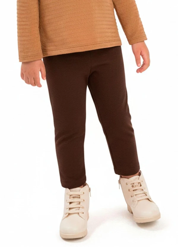 Duduka - Calça Legging Infantil Marrom
