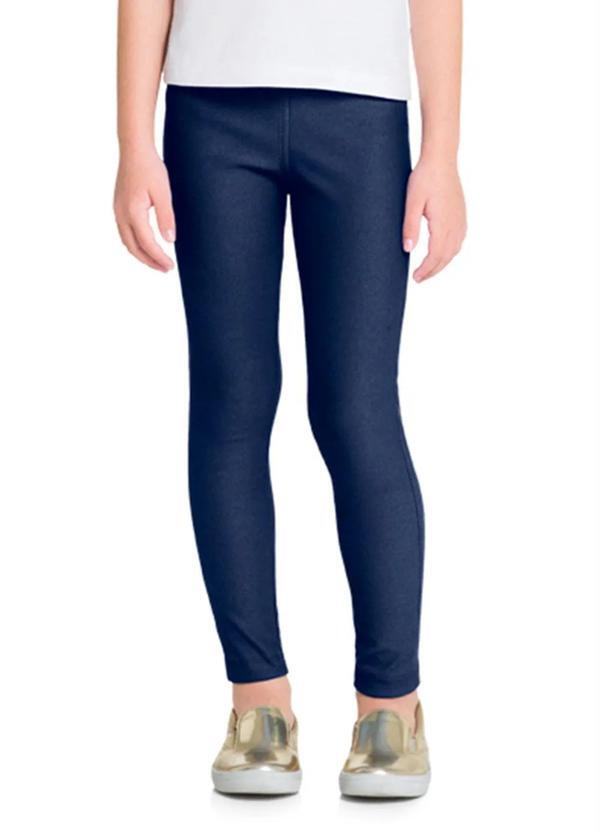 Brandili - Calça Legging Infantil Menina Azul