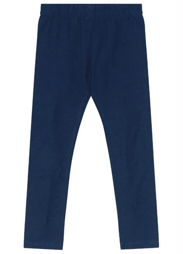 Brandili - Calça Legging Infantil Menina Azul 3