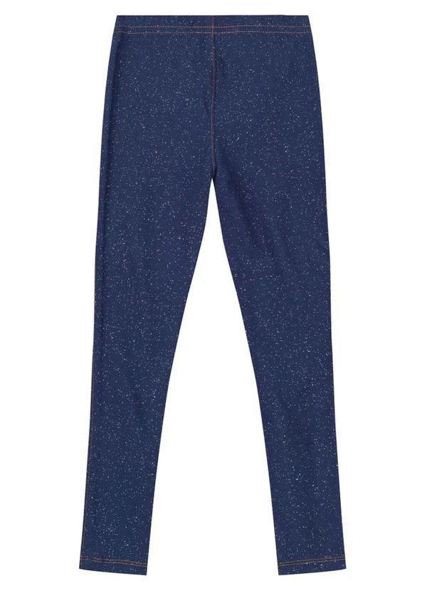 Brandili - Calça Legging Infantil Menina em Cotton Azul 4