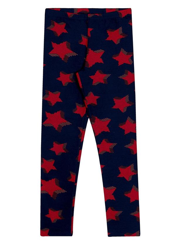 Alakazoo - Calça Legging Infantil Menina Estampada Azul