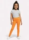 Kyly - Calça Legging Infantil Menina Lisa Laranja - variação: Laranja