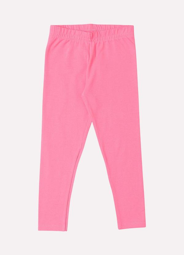 Kyly - Calça Legging Infantil Menina Lisa Rosa 2