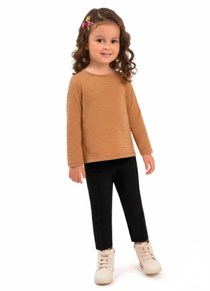 Duduka - Calça Legging Infantil Preto - DUDUKA