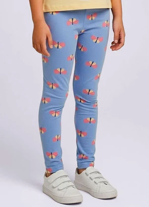 Torra - Calça Legging Juvenil Estampada Azul - TORRA