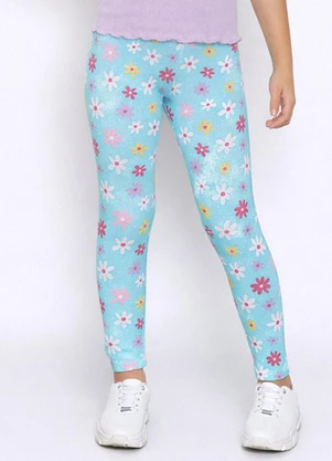 Torra - Calça Legging Juvenil Sortida Azul - TORRA