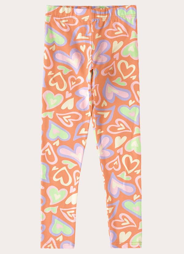 Malwee Kids - Calça Legging Laranja Claro Comfort Menina