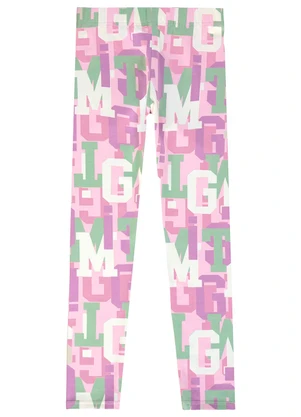 Malwee Kids - Calça Legging Letras Rosa Claro - MALWEE KIDS