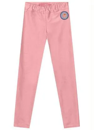 Lilica Ripilica - Calça Legging Malha Infantil Rosa - LILICA RIPILICA